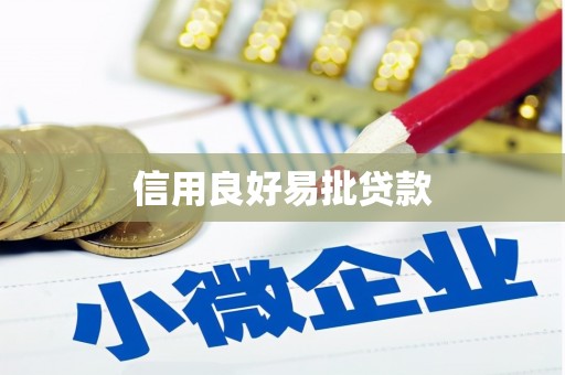 新会信用良好易批贷款