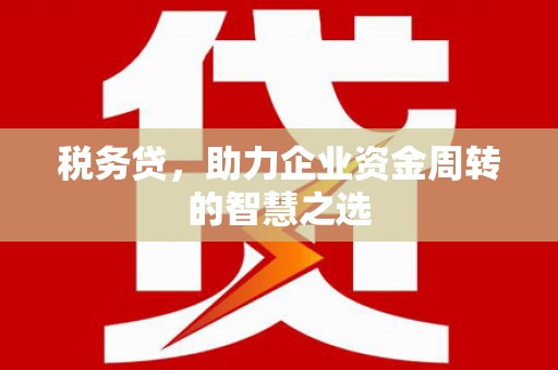 新会税务贷，助力企业资金周转的智慧之选