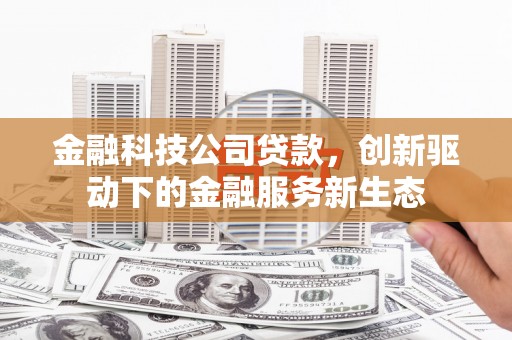 新会金融科技公司贷款，创新驱动下的金融服务新生态
