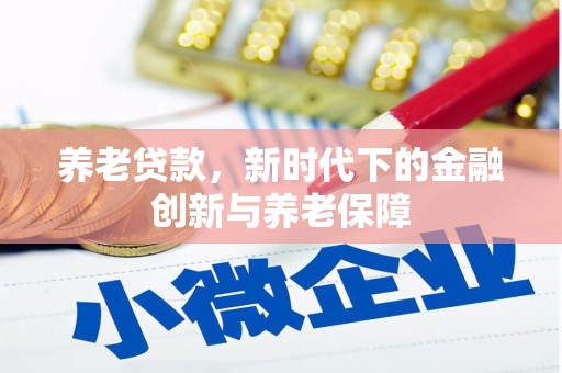 新会养老贷款，新时代下的金融创新与养老保障