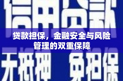 新会贷款担保，金融安全与风险管理的双重保障