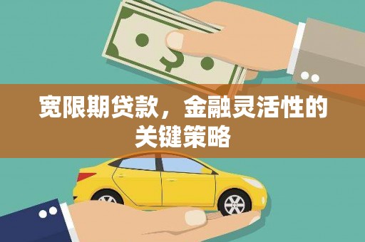 新会宽限期贷款，金融灵活性的关键策略