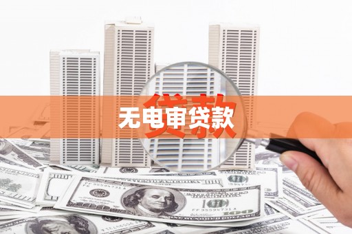 新会无电审贷款