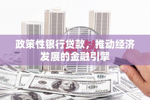 新会政策性银行贷款，推动经济发展的金融引擎