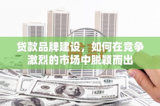 新会贷款品牌建设，如何在竞争激烈的市场中脱颖而出