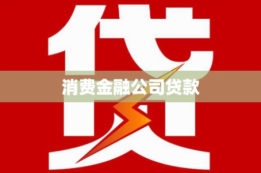 新会消费金融公司贷款