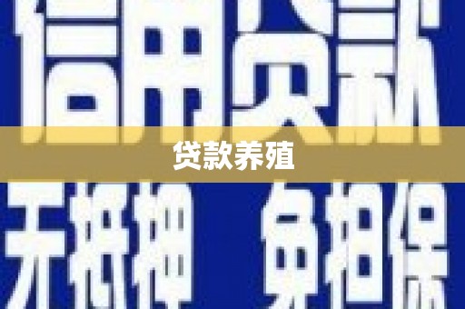 新会贷款养殖