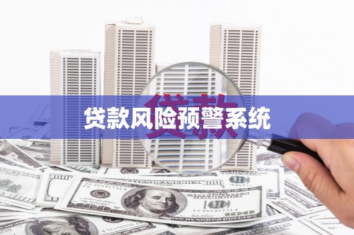 新会贷款风险预警系统