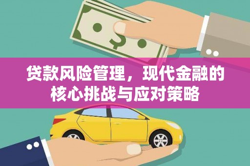 新会贷款风险管理，现代金融的核心挑战与应对策略