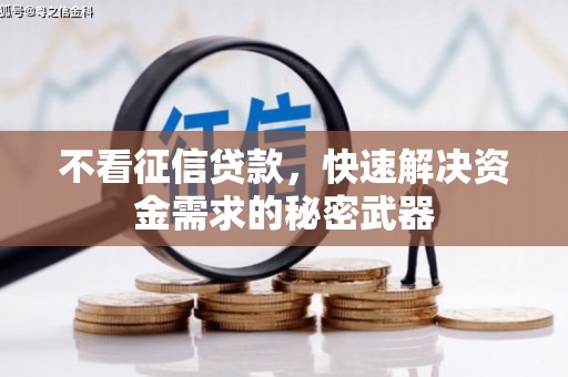新会不看征信贷款，快速解决资金需求的秘密武器