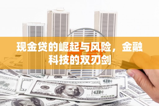 新会现金贷的崛起与风险，金融科技的双刃剑