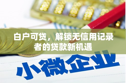 新会白户可贷，解锁无信用记录者的贷款新机遇