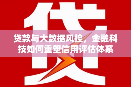 新会贷款与大数据风控，金融科技如何重塑信用评估体系