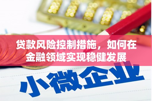 新会贷款风险控制措施，如何在金融领域实现稳健发展