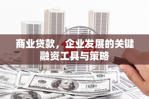 新会商业贷款，企业发展的关键融资工具与策略