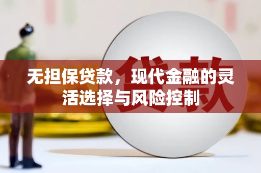 新会无担保贷款，现代金融的灵活选择与风险控制