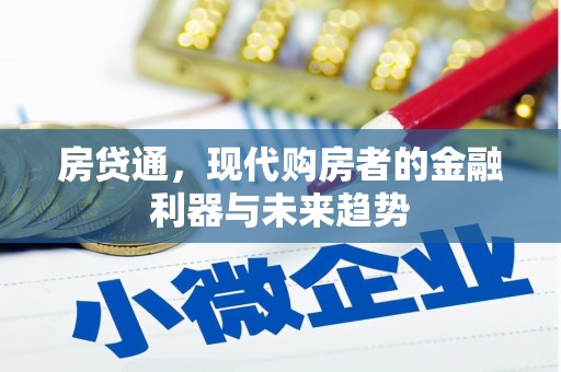 新会房贷通，现代购房者的金融利器与未来趋势