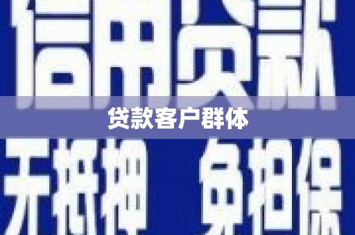 新会贷款客户群体