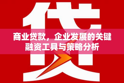 新会商业贷款，企业发展的关键融资工具与策略分析