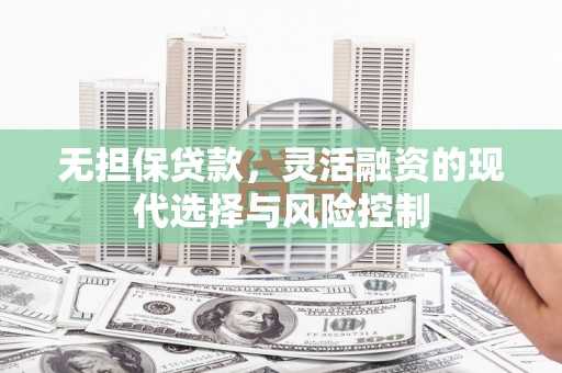 新会无担保贷款，灵活融资的现代选择与风险控制