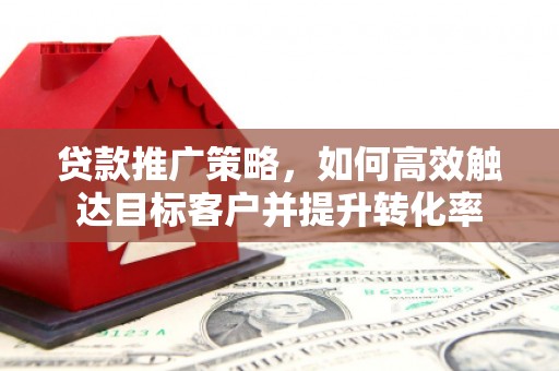 新会贷款推广策略，如何高效触达目标客户并提升转化率