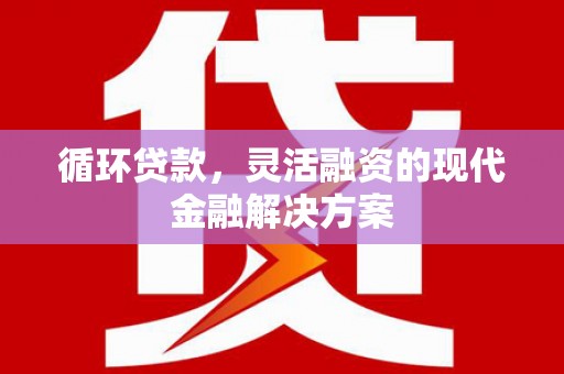 新会循环贷款，灵活融资的现代金融解决方案