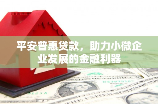 新会平安普惠贷款，助力小微企业发展的金融利器