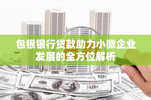 新会包银银行贷款助力小微企业发展的全方位解析