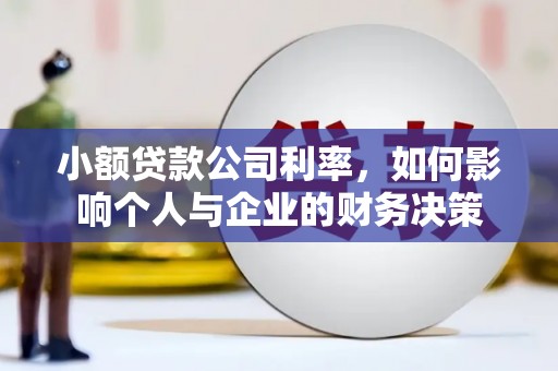 新会小额贷款公司利率，如何影响个人与企业的财务决策