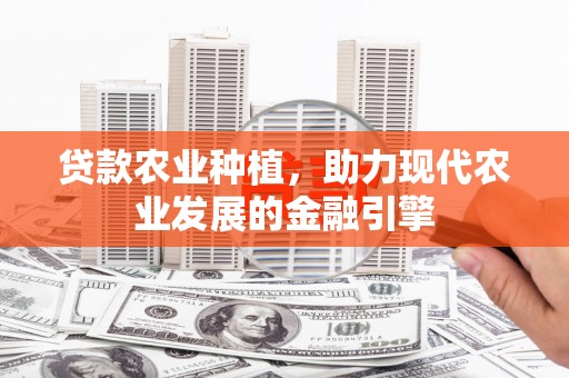 新会贷款农业种植，助力现代农业发展的金融引擎