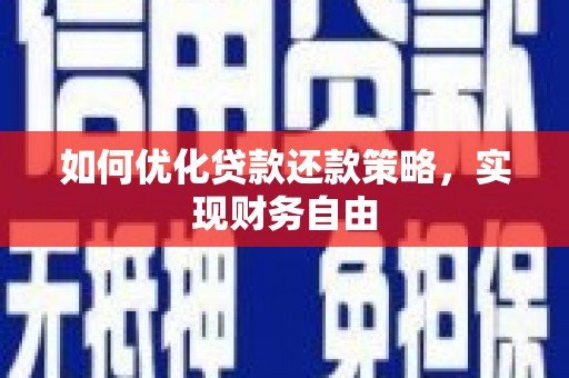 新会如何优化贷款还款策略，实现财务自由