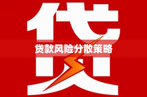 新会贷款风险分散策略