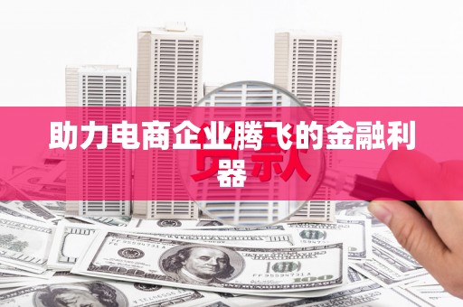 新会助力电商企业腾飞的金融利器