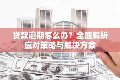 新会贷款逾期怎么办？全面解析应对策略与解决方案