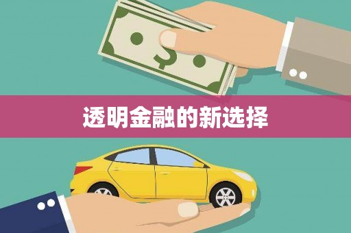 新会透明金融的新选择