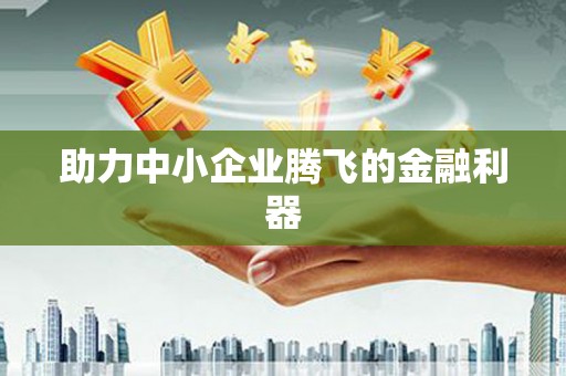 新会助力中小企业腾飞的金融利器