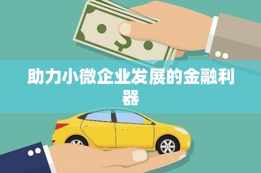 新会助力小微企业发展的金融利器