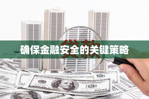 新会确保金融安全的关键策略